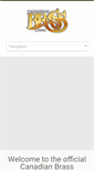 Mobile Screenshot of canadianbrass.com