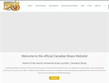 Tablet Screenshot of canadianbrass.com